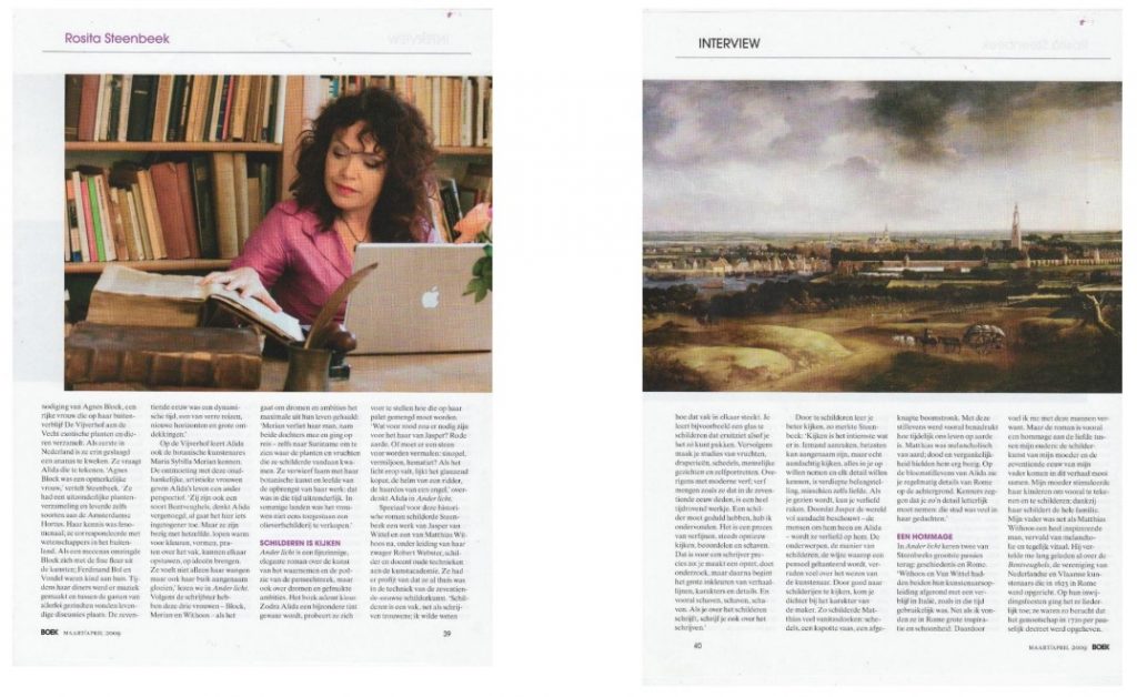 Rosita Steenbeek Interview Boek Magazine